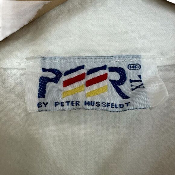 VTG PEER by Peter Mussfeldt White Cabo San Lucas Shark Button Down Shirt, XL - Picture 5 of 12